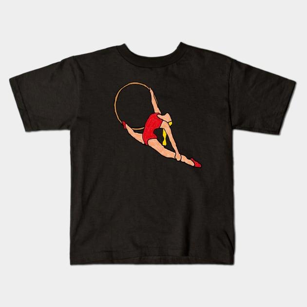 Acrobat Kids T-Shirt by Mark Ewbie